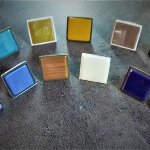 Üvegmozaik gyűrűk több színben (2,5x2,5 cm)  INGYEN POSTA, Ékszer, Gyűrű, Üveglencsés gyűrű, Ékszerkészítés, Mozaik, Meska