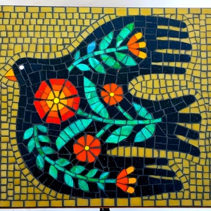 FOGLALVA! Mozaikkal dekorált, art deco éjjeliszekrény pár - otthon & életmód - bútor - szekrény - Meska.hu