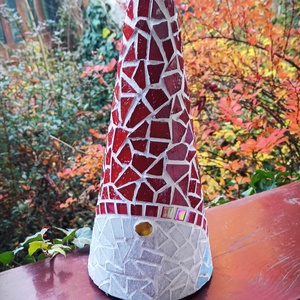 Mozaikos Mikulás dekoráció  kézzel készült karácsonyi dísz kültérre és beltérre, Karácsony, Karácsonyi lakásdekoráció, Karácsonyi manók, figurák, Mozaik, MESKA