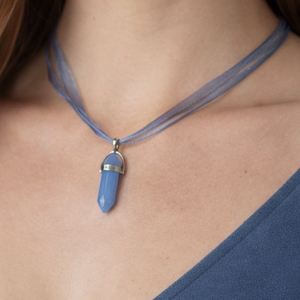 Kristályforma medálok, színes organza szalagon /több féle/   - INGYEN POSTA - Meska.hu