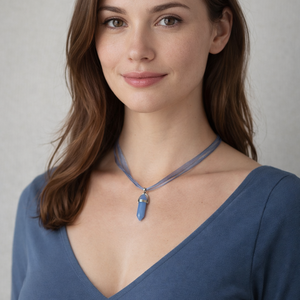 Kristályforma medálok, színes organza szalagon /több féle/   - INGYEN POSTA - ékszer - nyaklánc - medálos nyaklánc - Meska.hu