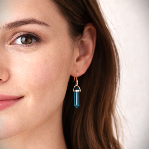 Kristályforma fülbevalók  /több féle/   - INGYEN POSTA - Meska.hu