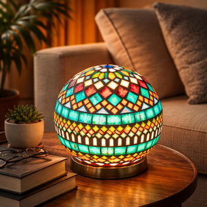 REKREDENC - Mozaik design, gömb hangulatlámpa (17), Otthon & Életmód, Lámpa, Hangulatlámpa, Mozaik, MESKA