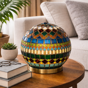 REKREDENC - Mozaik design, gömb hangulatlámpa (17) - otthon & életmód - lámpa - hangulatlámpa - Meska.hu