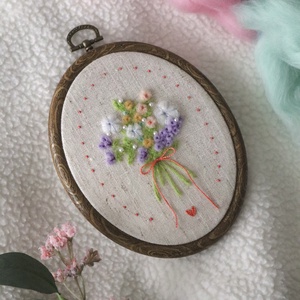 Kézzel nemezelt virágcsokor - otthon & életmód - dekoráció - dísztárgy - Meska.hu