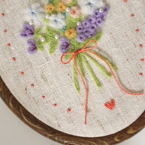 Kézzel nemezelt virágcsokor - otthon & életmód - dekoráció - dísztárgy - Meska.hu