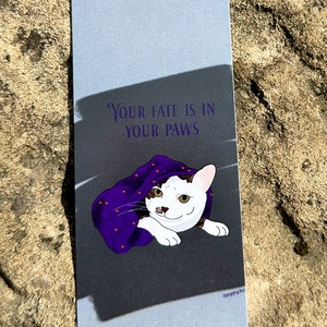 Macskajósnő könyvjelző, Könyv & Zene, Könyvjelző, Fotó, grafika, rajz, illusztráció, MESKA