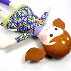 Lány Baba Rongybaba Játékbaba  Textiljáték Lotti - játék & sport - baba & babaház - baba - Meska.hu
