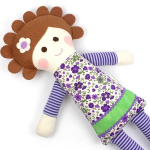 Lány Baba, Rongybaba, Játékbaba,  Textiljáték - Lujzi - játék & sport - baba & babaház - baba - Meska.hu