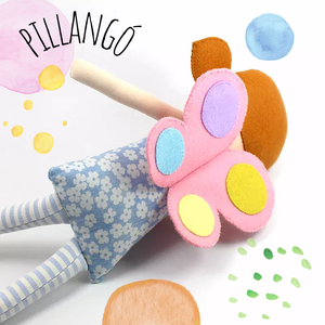 Lány Baba Rongybaba Játékbaba  Textiljáték Lotti - Pillangó Baba, Játék & Sport, Baba & babaház, Baba, Újrahasznosított alapanyagból készült termékek, Varrás, MESKA