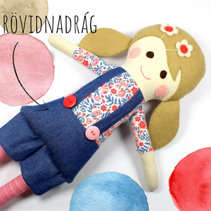 Lány Baba Rongybaba Játékbaba  Textiljáték Lotti, Játék & Sport, Baba & babaház, Baba, Újrahasznosított alapanyagból készült termékek, Varrás, MESKA