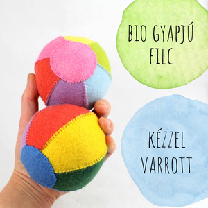 Bio Gyapjúfilc Labda Babáknak Waldorf Labda Nemezjáték Gyapjú Játéklabda Színes Textil Labda Waldorf Játék Labda , Játék & Sport, 3 éves kor alattiaknak, Babalabda, Varrás, MESKA