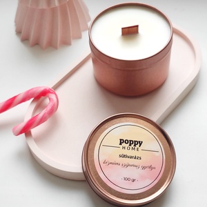 Sütivarázs fa kanócos szójaviasz illatgyertya, Otthon & Életmód, Gyertya, illat, aroma, Gyertya, Gyertya-, mécseskészítés, MESKA