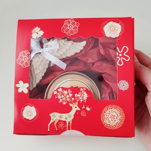 Fa kanócos szójaviasz gyertya karácsonyi ajándékdobozban - otthon & életmód - gyertya, illat, aroma - gyertya - Meska.hu