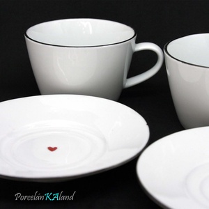 Keresztszülő-felkérő kávéscsésze pár - otthon & életmód - konyhafelszerelés, tálalás - tálalás - tányér & étkészlet - Meska.hu