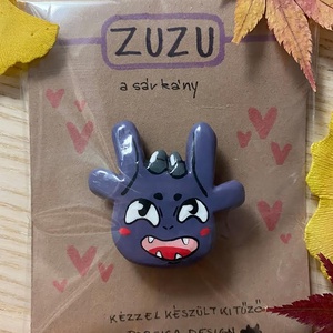 Zuzu a sárkány kitűző - ékszer - kitűző és bross - kitűző - Meska.hu
