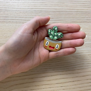 Növényes kitűző  - ékszer - kitűző és bross - Meska.hu