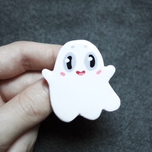 Halloween Szellem kitűző - ékszer - kitűző és bross - Meska.hu