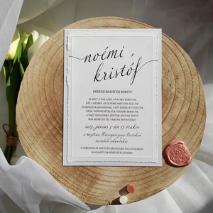 Vespa elegáns esküvői meghívó, hozzá illő borítékkal - esküvő - meghívó & kártya - meghívó - Meska.hu