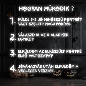 Páros Halloween Portré Fotóból - művészet - grafika & illusztráció - digitális - Meska.hu