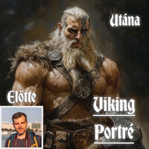 Egyedi Viking Portré Fotóból, Művészet, Grafika & Illusztráció, Digitális, Fotó, grafika, rajz, illusztráció, MESKA