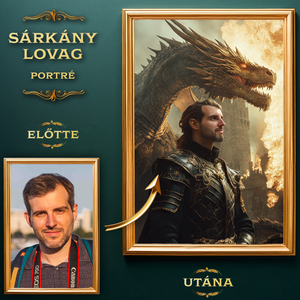 Sárkánylovag Portré a Fotódból (no.2), Ajándék Férfiaknak, Művészet, Grafika & Illusztráció, Digitális, Fotó, grafika, rajz, illusztráció, MESKA