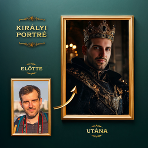 Királyi Portré a Fotódból (no.2), Művészet, Grafika & Illusztráció, Digitális, , MESKA