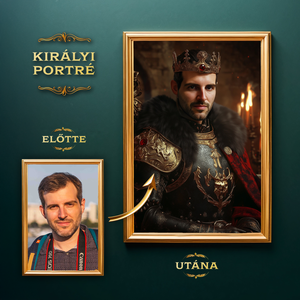 Királyi Portré a Fotódból (no.3), Művészet, Grafika & Illusztráció, Digitális, , MESKA