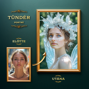 Tündér Portré a Fotódból (no.1), Művészet, Grafika & Illusztráció, Digitális, , MESKA
