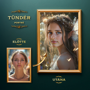 Tündér Portré a Fotódból (no.3), Művészet, Grafika & Illusztráció, Digitális, , MESKA