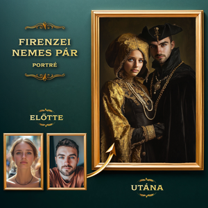Firenzei Nemes Pár Portré a Fotóitokból (no.1), Művészet, Grafika & Illusztráció, Digitális, , MESKA