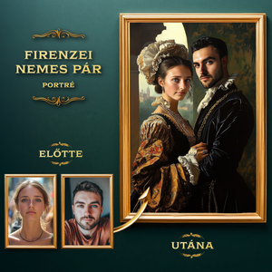 Firenzei Nemes Pár Portré a Fotóitokból (no.3), Művészet, Grafika & Illusztráció, Digitális, , MESKA