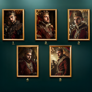 Tudor Korabeli Királyi Portré (No. 1), Ajándék Férfiaknak - művészet - grafika & illusztráció - digitális - Meska.hu
