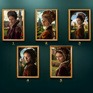 16. századi Nemes Hölgy Portré (No.1), Ajándék Nőknek - művészet - grafika & illusztráció - digitális - Meska.hu