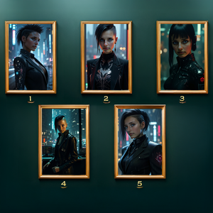 Cyberpunk 2077 Netrunner Portré a Fotódból (no.2), Ajándék Nőknek - művészet - grafika & illusztráció - digitális - Meska.hu