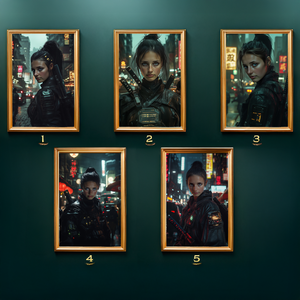 Személyre szabott Cyberpunk 2077 Szamuráj portré - művészet - grafika & illusztráció - digitális - Meska.hu