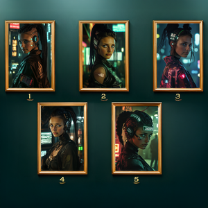 Cyberpunk 2077 Braindance Szerkesztő portré (No. 1), Ajándék Nőknek - művészet - grafika & illusztráció - digitális - Meska.hu