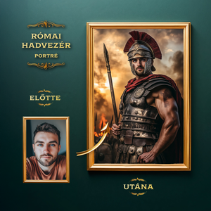 Római Hadvezér Portré a Fotódból (no.1), Ajándék Férfiaknak, Művészet, Grafika & Illusztráció, Digitális, Fotó, grafika, rajz, illusztráció, MESKA
