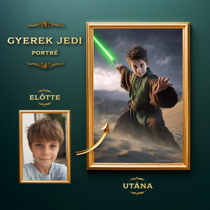 Egyedi Jedi fiú portré, Star Wars Ajándék fiú gyereknek (no.1) - Meska.hu