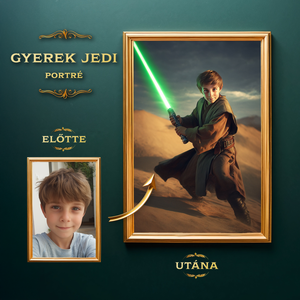 Egyedi Jedi fiú portré, Star Wars Ajándék fiú gyereknek (no.2) - Meska.hu