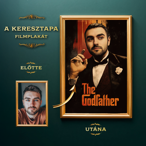 Keresztapa filmplakát a fotódból, Ajándék férfiaknak, Művészet, Grafika & Illusztráció, Digitális, Fotó, grafika, rajz, illusztráció, MESKA