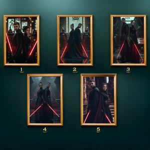 Páros Sith portré fotóból, Star Wars Ajándék pároknak (no.1) - művészet - grafika & illusztráció - digitális - Meska.hu