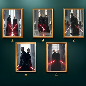 Páros Sith portré fotóból, Star Wars Ajándék pároknak (no.2) - művészet - grafika & illusztráció - digitális - Meska.hu
