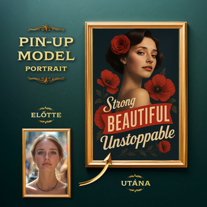 Pinup Girl Portré a Fotódból, Művészet, Grafika & Illusztráció, Digitális, , MESKA