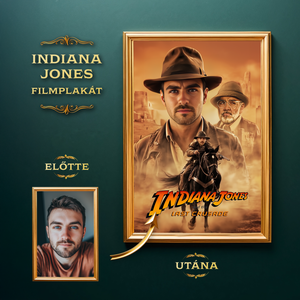 Indiana Jones Filmplakát a Fotódból, Művészet, Grafika & Illusztráció, Digitális, , MESKA