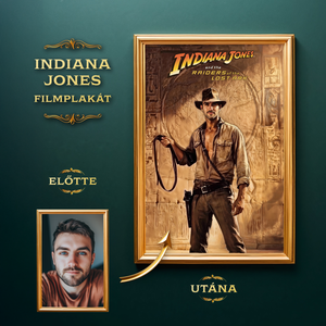 Indiana Jones Filmplakát a Fotódból, Művészet, Grafika & Illusztráció, Digitális, , MESKA