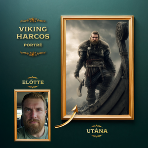 Viking Harcos Portré a Fotódból, Művészet, Grafika & Illusztráció, Digitális, , MESKA