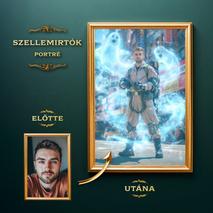 Szellemirtók Férfi Portré a Fotódból, Művészet, Grafika & Illusztráció, Digitális, , MESKA