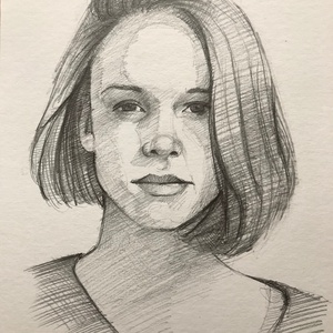 Portré rajzolás / skiccelt portré - A5 lapméret / 2 személyes / Ajándékozz skiccelt portrét - Meska.hu
