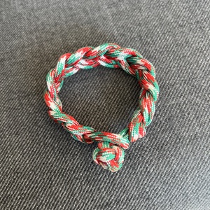 Trikolor fonott paracord karköt - ékszer - karkötő - fonott karkötő - Meska.hu